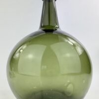 Large Apple Green Blob Top Freeblown Pontil Onion Bottle Carboy