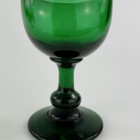 Antique Green Glass Freeblown Eyebath Eyewash Cup