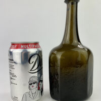 Very Rare Half Size Flat Octagonal Wine Bottle