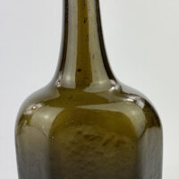 Very Rare Half Size Flat Octagonal Wine Bottle