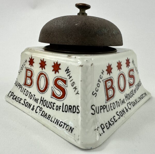 Rare BOS House of Lords Scotch Whisky Advertising Bell Darlington
