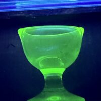 Baccarat Crystal Uranium Glass Eye Bath Wash Cup