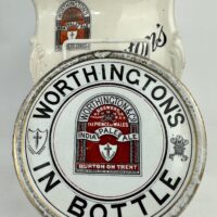 Worthington Brewery Ale Advertising Ceramic Coaster