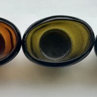 Brown Glass Eyebath Eyewash Cups