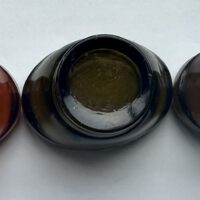 Brown Glass Eyebath Eyewash Cups