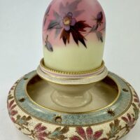 Large Burmese Glass Fairy Lamp & Base No2