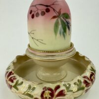 Large Burmese Glass Fairy Lamp & Base No1