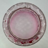 Cranberry Red Glass Art Nouveau Oil Lamp Shade
