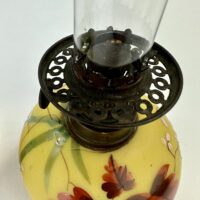 Rare Miniature Glass Kerosene Oil Lamp