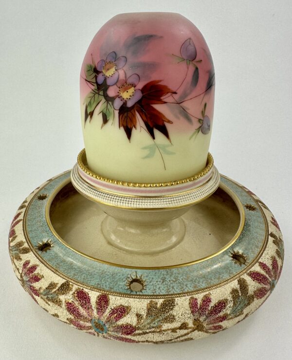 Large Burmese Glass Fairy Lamp & Base No2