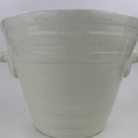 Antique Ironstone Pure Milk Pail Farmyard