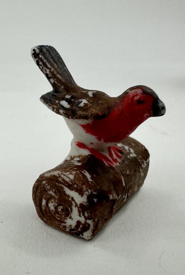 Antique Bisque Robin Cake Decoration