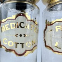 Antique Glass Apothecary Drug Jars Beck Whitchurch