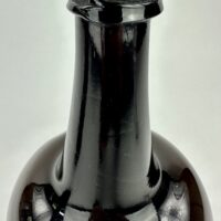 English Glass Mallet Bottle Uttoxeter c1740,s