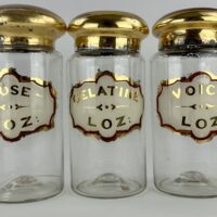 Antique Glass Apothecary Drug Jars Beck Whitchurch