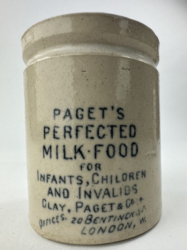 Paget’s Milk Food Advertising Stoneware Pot