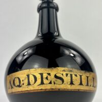Purple Glass Chemist Onion Bottle Aq Destill