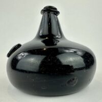 Black Glass Sealed Onion Bottle 1702
