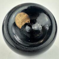 Black Glass Sealed Onion Bottle 1702