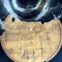 Black Glass Sealed Onion Bottle 1702