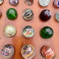 Antique Solitaire Board Superior German Marbles