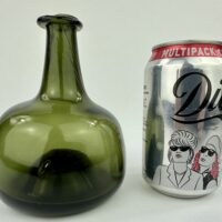 Antique Mini Half Size Mallet Wine Bottle