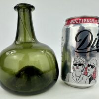 Antique Mini Half Size Mallet Wine Bottle
