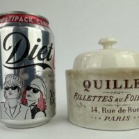 Quillet Foie Gras Ironstone Pot Stained!
