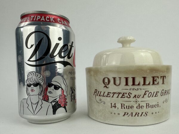 Quillet Foie Gras Ironstone Pot Stained!
