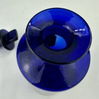 Rare Split Size Blue Glass LUG Pharmacy Bottle