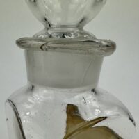 Square LUG Apothecary Chemist Bottle York Glass Co