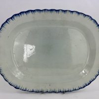 Large Pearlware Feather Edge Pottery Platter