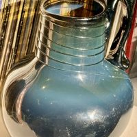 Rare Gorge Handled Black Glass Jug C1720