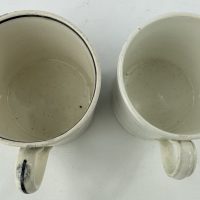 Antique Pottery Children’s Mug Playing Marbles