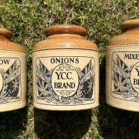 Youngs Stoneware Preserve Jars