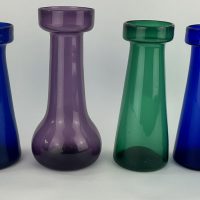 Antique Freeblown Hyacinth Bulb Vases