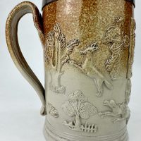 Mortlake Salt Glaze Stoneware Large Ale Beer Tankard 1793