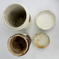 Whiteware Pottery Apothecary Jars Sumner Liverpool