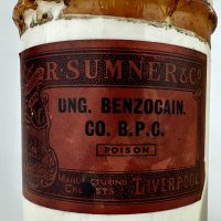 Whiteware Pottery Apothecary Jars Sumner Liverpool