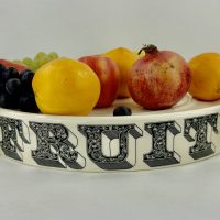 Rare Ironstone Grocer Dairy Slab