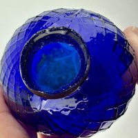 Antique Cobalt Blue Glass Target Ball Perth