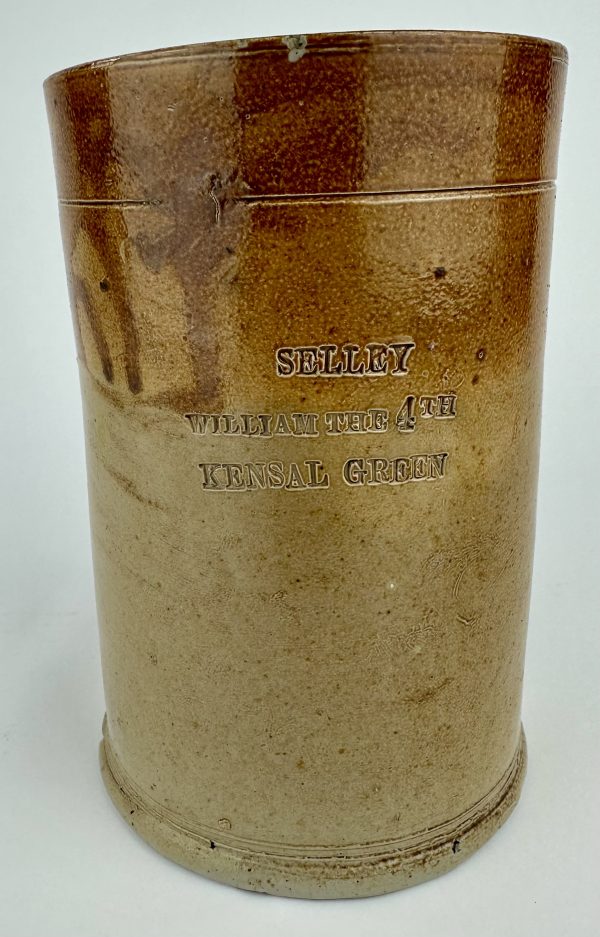 William 1V Stoneware Ale Tavern Tankard Selley Kensal Green