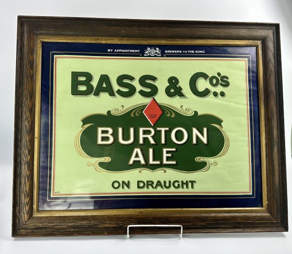 Bass & Co Burton Ale Advertising Sign Bar
