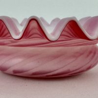 Pink Satin Glass Air trap Fairy Lamp Base