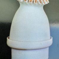 Satin Glass Fairy Lamp Silver Plate Holder