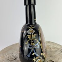 Rare Painted Bottle Wool Spinner Pontil