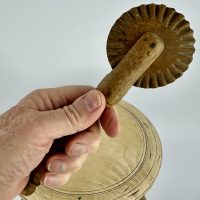 Giant Treen Crimper Pie Wheel Cutter