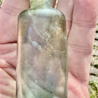 Antique Glass Apothecary Bottle Vial Phial