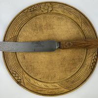 Antique Bread Board & Knife
