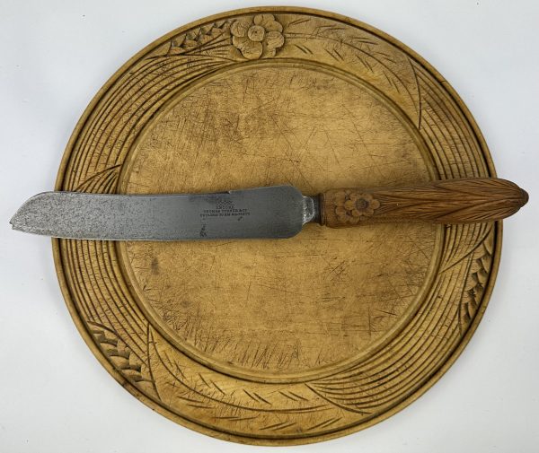 Antique Bread Board & Knife